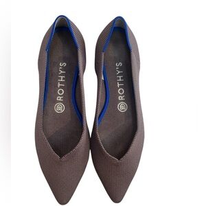 Rothy’s The Point Retired Mink Flats - Size 8.5